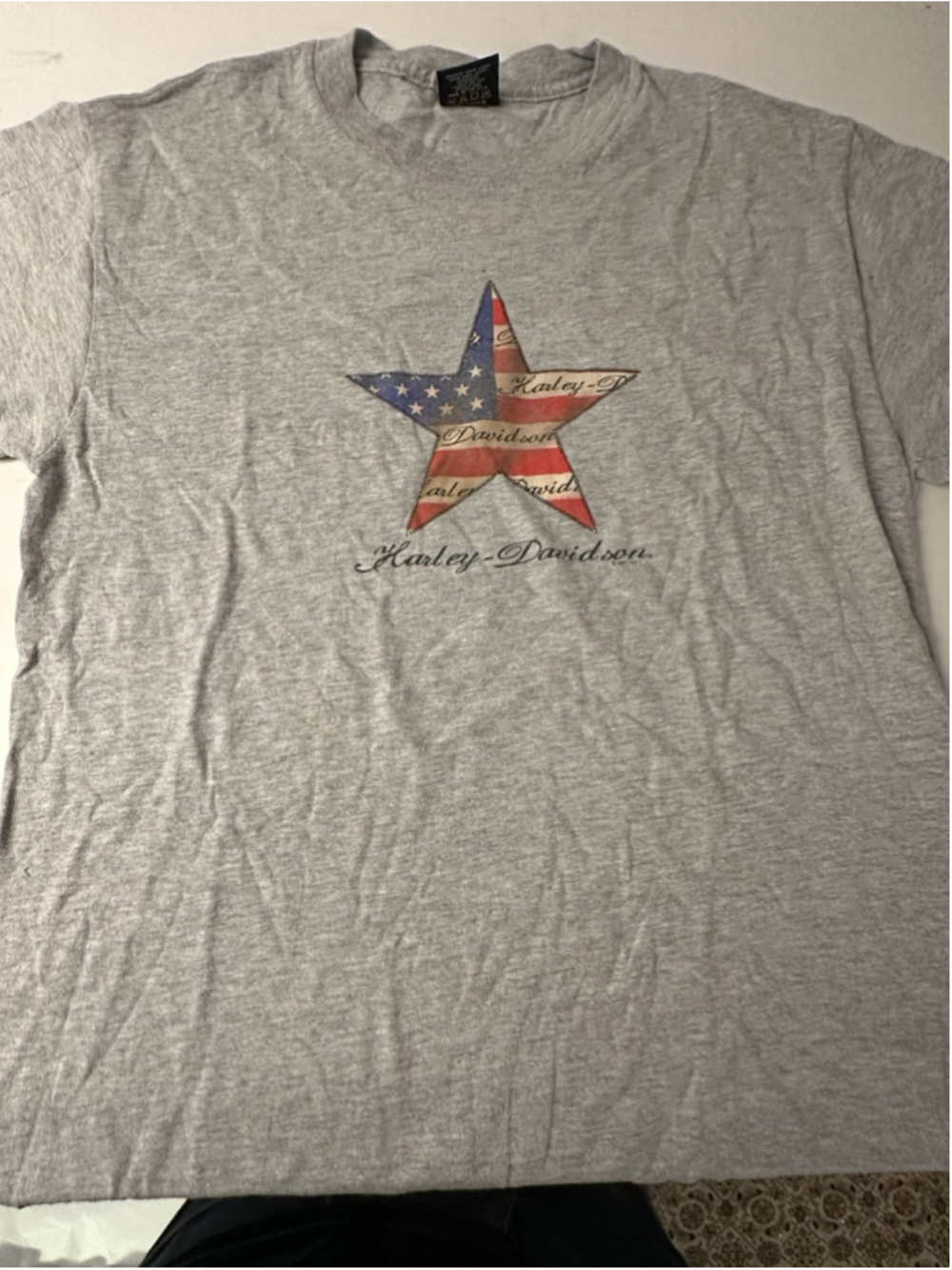 Harley Davidson Las Vegas Nevada Eagle Graphic T-Shirt Mens L Gray